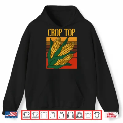 Hoodie Funny Crop Top Corn Shirt