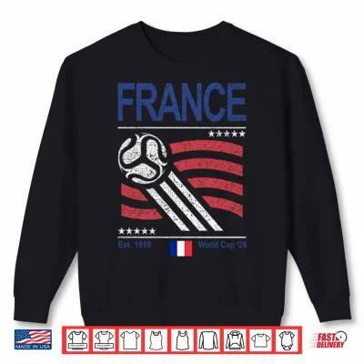 Sweatshirt France Soccer World Cup 2026 Shirt