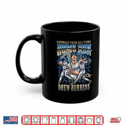 Mug Georgia Tech All Time Home Run Leader Drew Burress Shirt