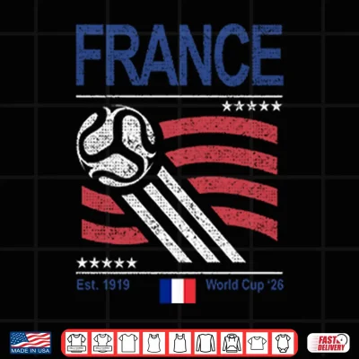 Design France Soccer World Cup 2026 Shirt
