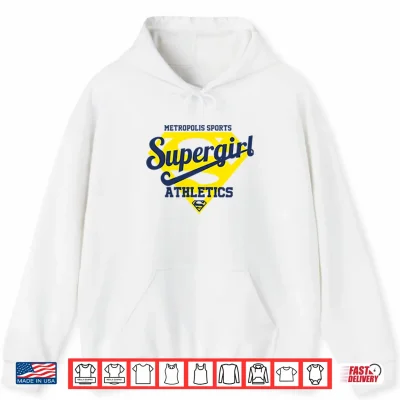 Hoodie Metropolis Sports Supergirl Athletics Shirt