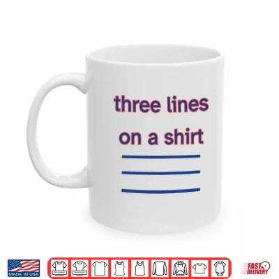 Mug Three Lines On A Shirt England Football Shirt