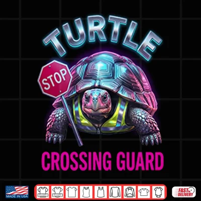 Design Turtle Crossing Guard Shirt