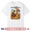 Funny Lesbian Cowgirl We Pride At Dawn Queer Western Lgbtq Shirt
