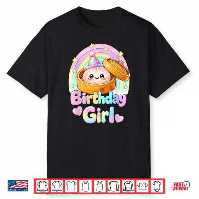 Happy Birthday Girl Kawaii Dumpling Anime Birthday Party Shirt