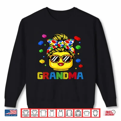 Sweatshirt Grandma Master Builder Building Bricks Blocks Mothers Day Shirt