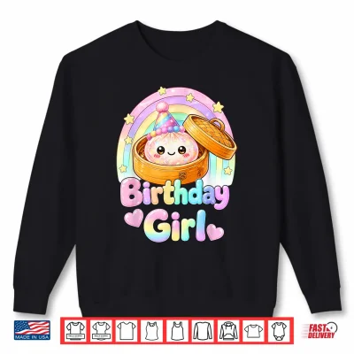Sweatshirt Happy Birthday Girl Kawaii Dumpling Anime Birthday Party Shirt