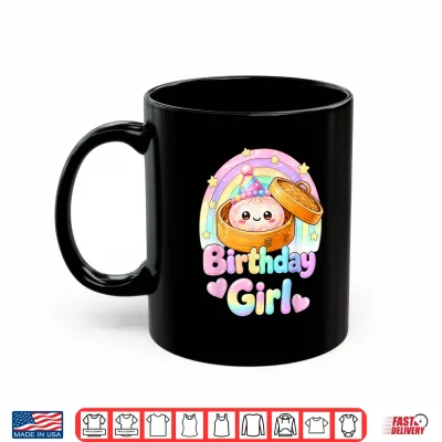 Mug Happy Birthday Girl Kawaii Dumpling Anime Birthday Party Shirt