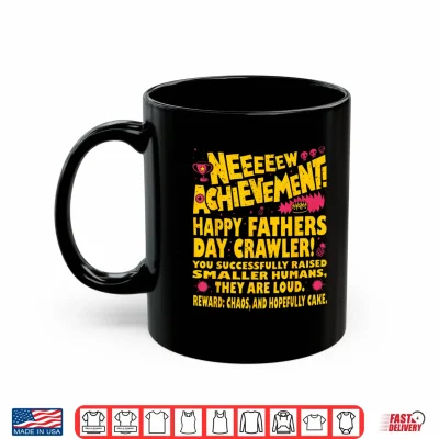Mug Happy Fathers Day Crawler New Achievement Gamer Dad USA Shirt