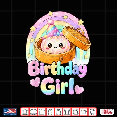 Design Happy Birthday Girl Kawaii Dumpling Anime Birthday Party Shirt