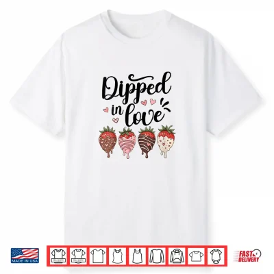 Strawberry Lover Farmers Market Chocolate Dipped In Loves Shirt