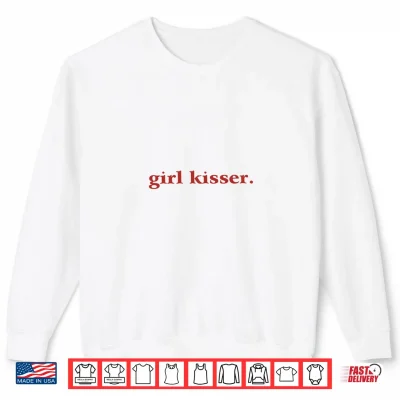 Sweatshirt Retro Girl Kisser Lesbian Queer Pride LGBTQ Bachelorette Shirt