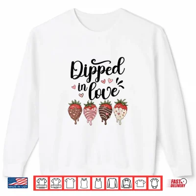 Sweatshirt Strawberry Lover Farmers Market Chocolate Dipped in Loves Shirt