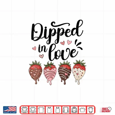 Design Strawberry Lover Farmers Market Chocolate Dipped in Loves Shirt