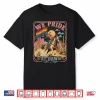 Vintage Rainbow We Pride At Dawn Western Cowgirl Lgbtq Retro Shirt