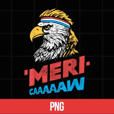 Digital 4th of July Eagle Meri Caw Freedom Patriotic Men Women Kids Shirt
