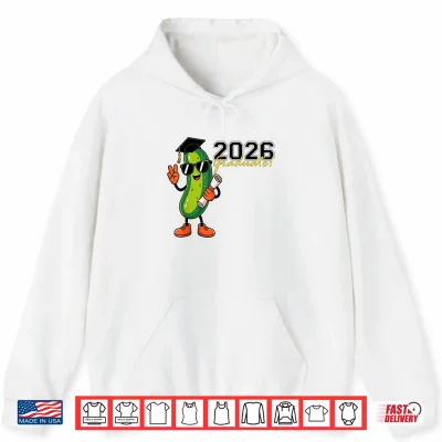 Hoodie Funny Pickle 2026 Graduation Cartoon Design T Shirt