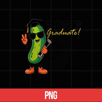 Digital Funny Pickle 2026 Graduation Cartoon Design T Shirt