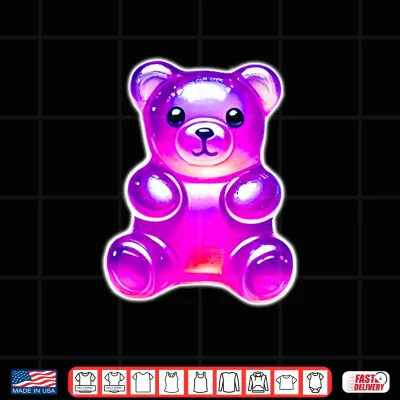 Design Gummy Bear Candy Purple Shirt