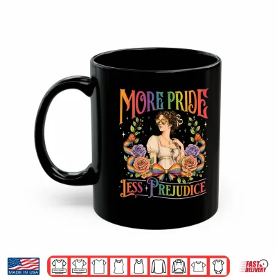 Mug More Pride Less Prejudice Rainbow Vintage Pride Aesthetic Shirt