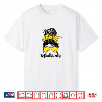 Proud Softball Sister Of A Softball Player Sis Shirt