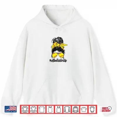 Hoodie Proud Softball Sister Of A Softball Player Sis Shirt