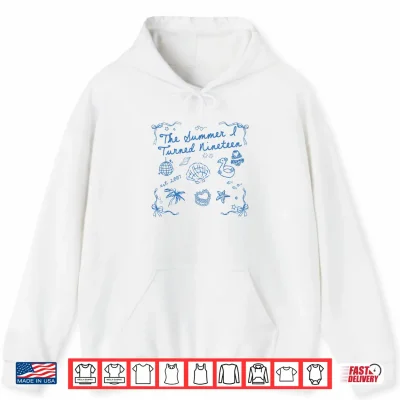 Hoodie Summer I Turned Nineteen Year Old Est 2007 19th Birthday Shirt