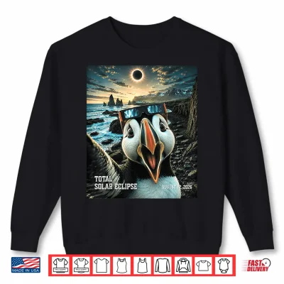 Sweatshirt Total Solar Eclipse Iceland Puffin Selfie August 12 2026 Shirt