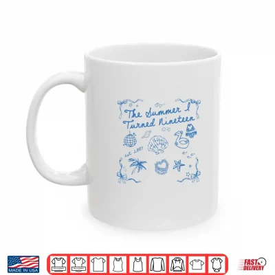 Mug Summer I Turned Nineteen Year Old Est 2007 19th Birthday Shirt