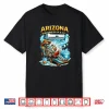 Arizona Surviving On A C & Ice Skeleton Desert Humor Graphic Shirt
