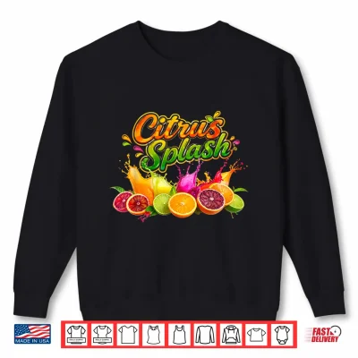 Sweatshirt Citrus Splash Summer Vacation Fruit Graphic Shirt