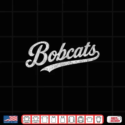 Design Bobcats High School Sports Team Spirit Vintage Shirt