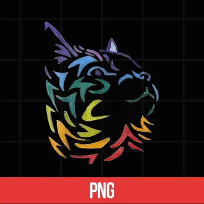 Digital Colorful Cat Design Hand Drawn Shirt