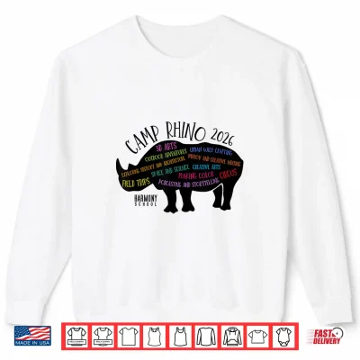 Sweatshirt Harmony School Camp Rhino 2026 Shirt