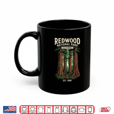 Mug Redwood National Park California Vintage Design Shirt