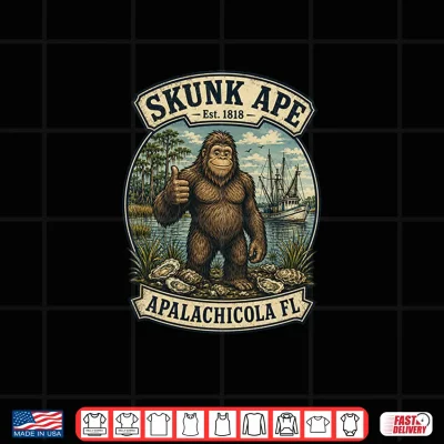 Design Skunk Ape Apalachicola Premium Tri Blend Shirt