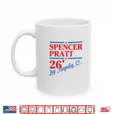 Mug Spencer Pratt for LA Mayor California Retro Design Shirt