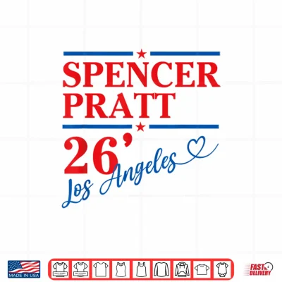 Design Spencer Pratt for LA Mayor California Retro Design Shirt