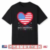 250Th Anniversary America American Flag Heart 250 Years Usa Shirt