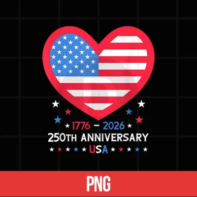 Digital 250th Anniversary America American Flag Heart 250 Years USA Shirt