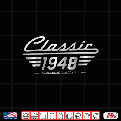 Design Classic 1948 Limited Edition Vintage Car Birthday Mens Shirt