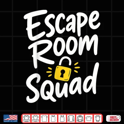 Design Escape Room Crew Team Escape Room Squad Shirt