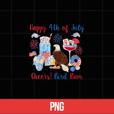 Digital Happy 4th of July Cheers Bird Bam Patriotic Mahjong Lover Shirt