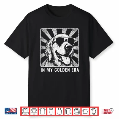 In My Golden Retriever 70S Era Funny Retriever Dog Shirt