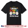 Jesus Loves All His Sheep Rainbow Christian Faith Lgbtq Shirt