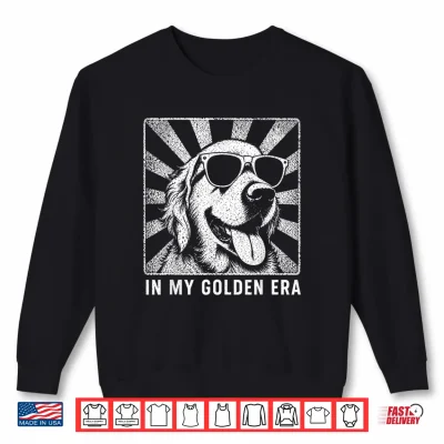 Sweatshirt In My Golden Retriever 70s Era Funny Retriever Dog Shirt