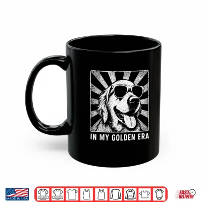 Mug In My Golden Retriever 70s Era Funny Retriever Dog Shirt