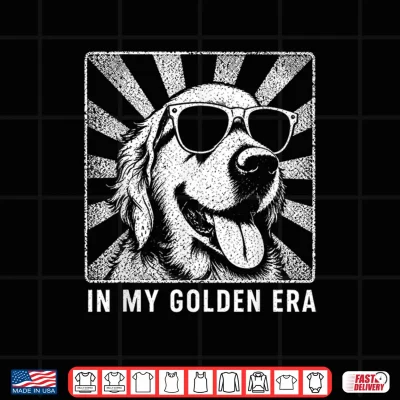 Design In My Golden Retriever 70s Era Funny Retriever Dog Shirt