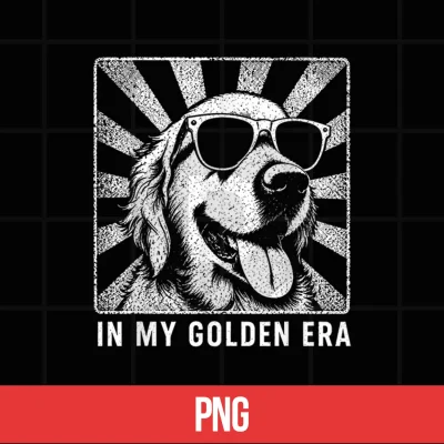 Digital In My Golden Retriever 70s Era Funny Retriever Dog Shirt