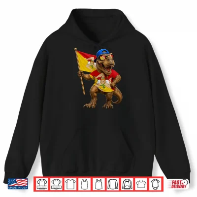 Hoodie Sicilian Flag Dinosaur Roots T Rex Pride Sicily Performance Shirt